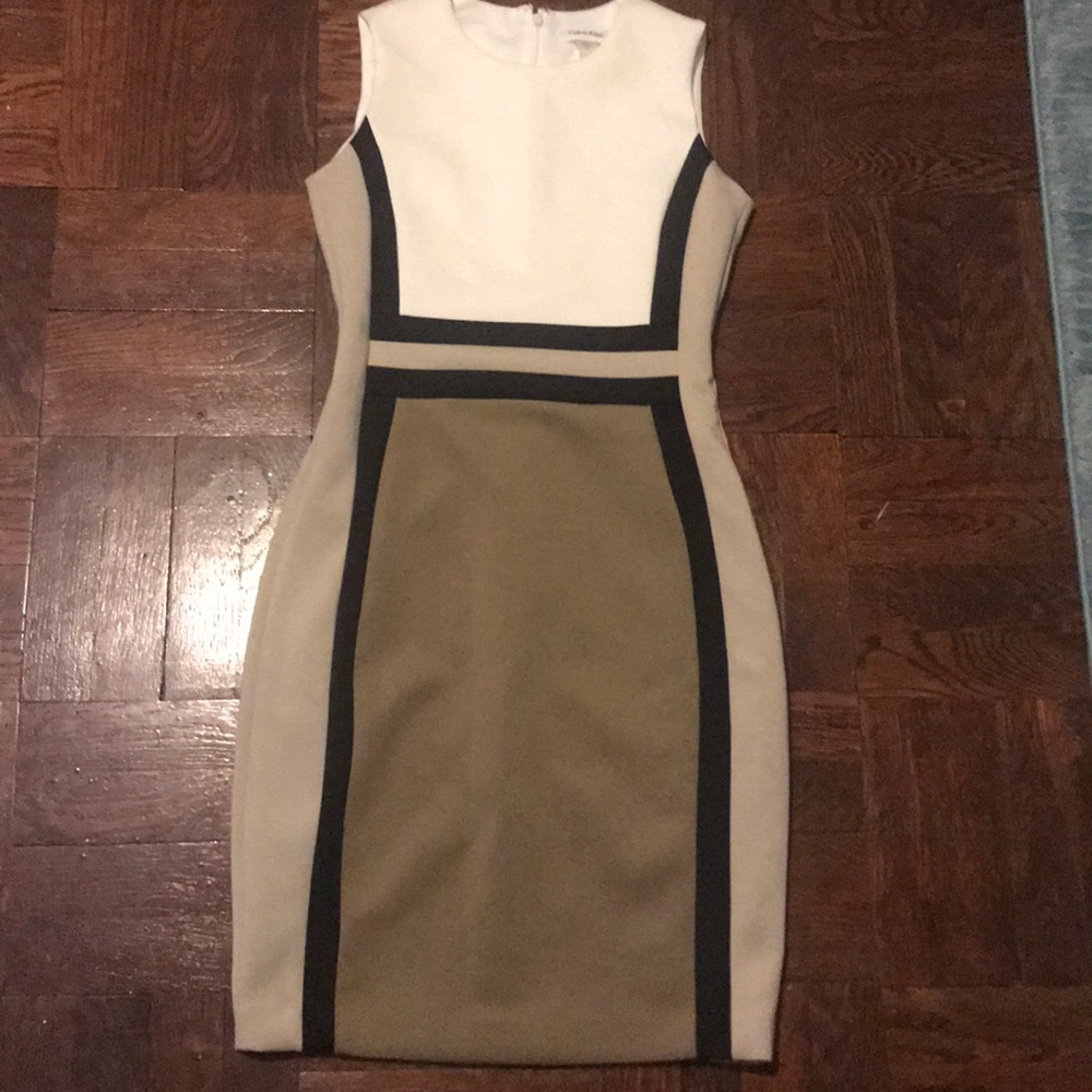 Calvin Klein color block dress